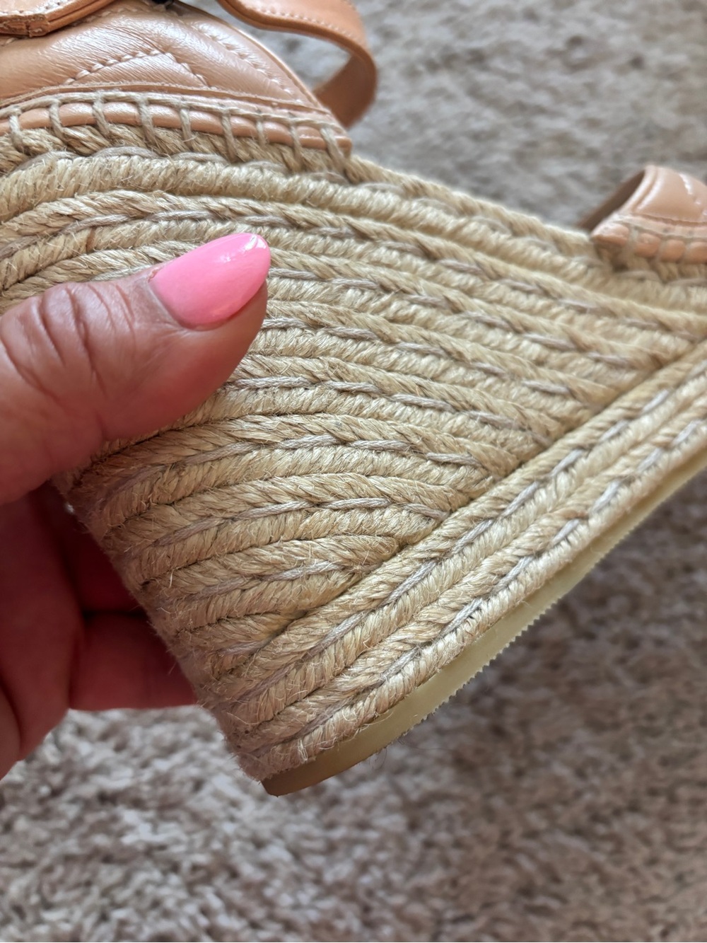 Gucci GG Marmont Quilted Espadrille Wedges with Gold GG - Picture 11 of 11